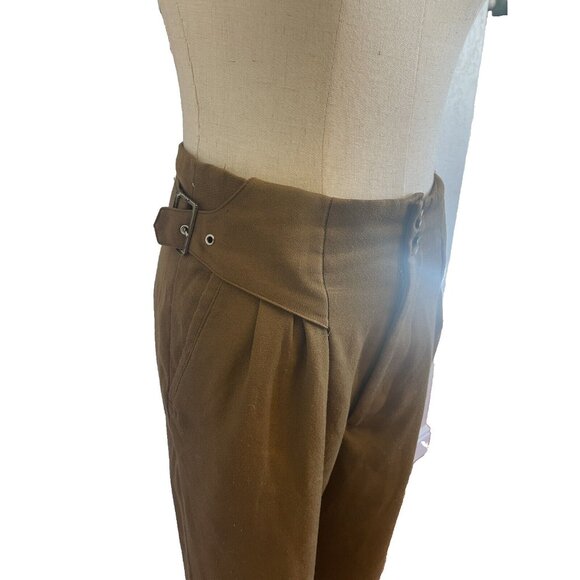 Vintage 80s Does 40s Military/ Landgirl Style Capris Pants 27”w - Picture 3 of 6